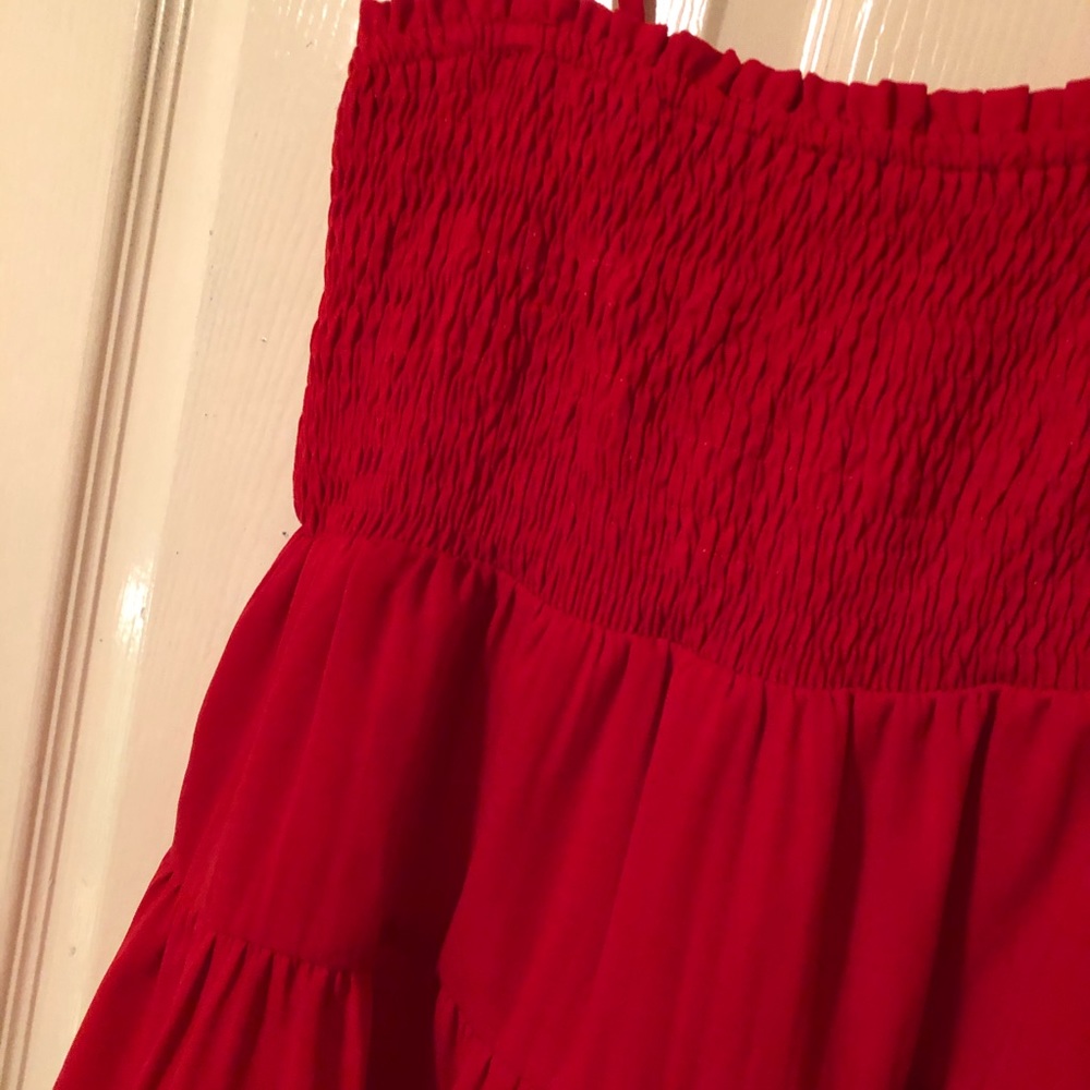 Red Flowy Top - Picture 2 of 3